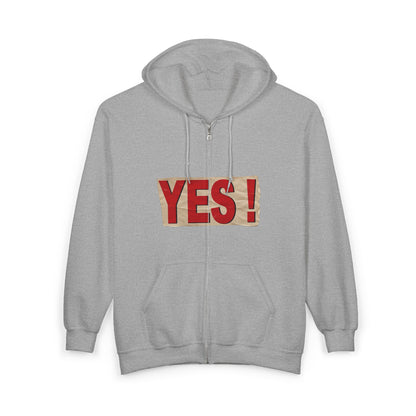 "YES!" Zip Up Hoodie