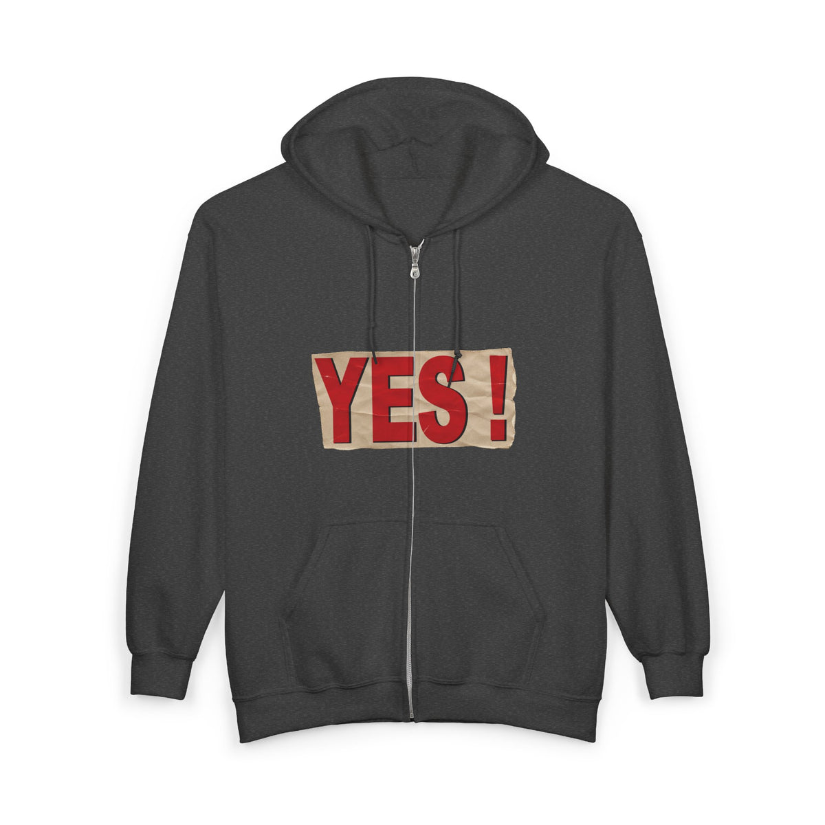 "YES!" Zip Up Hoodie