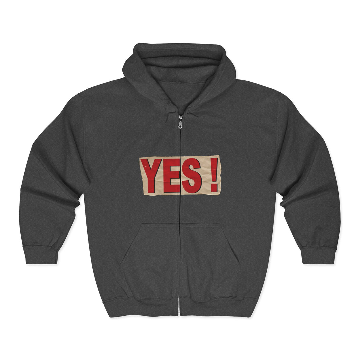 "YES!" Zip Up Hoodie