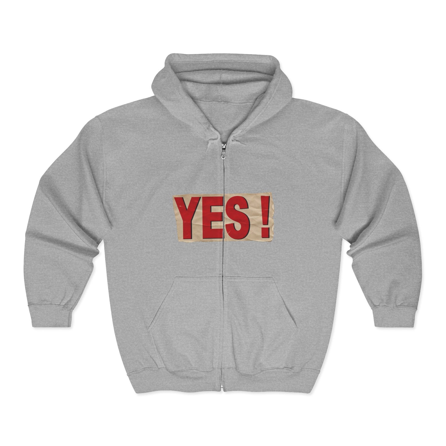 "YES!" Zip Up Hoodie